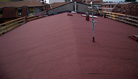 Vista tetto completato lato fronte