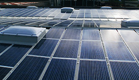 Vista copertura e fotovoltaico completato