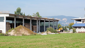 Vista capannoni agricoli oggetto di intervento