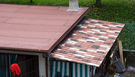 Vista tettoie completate